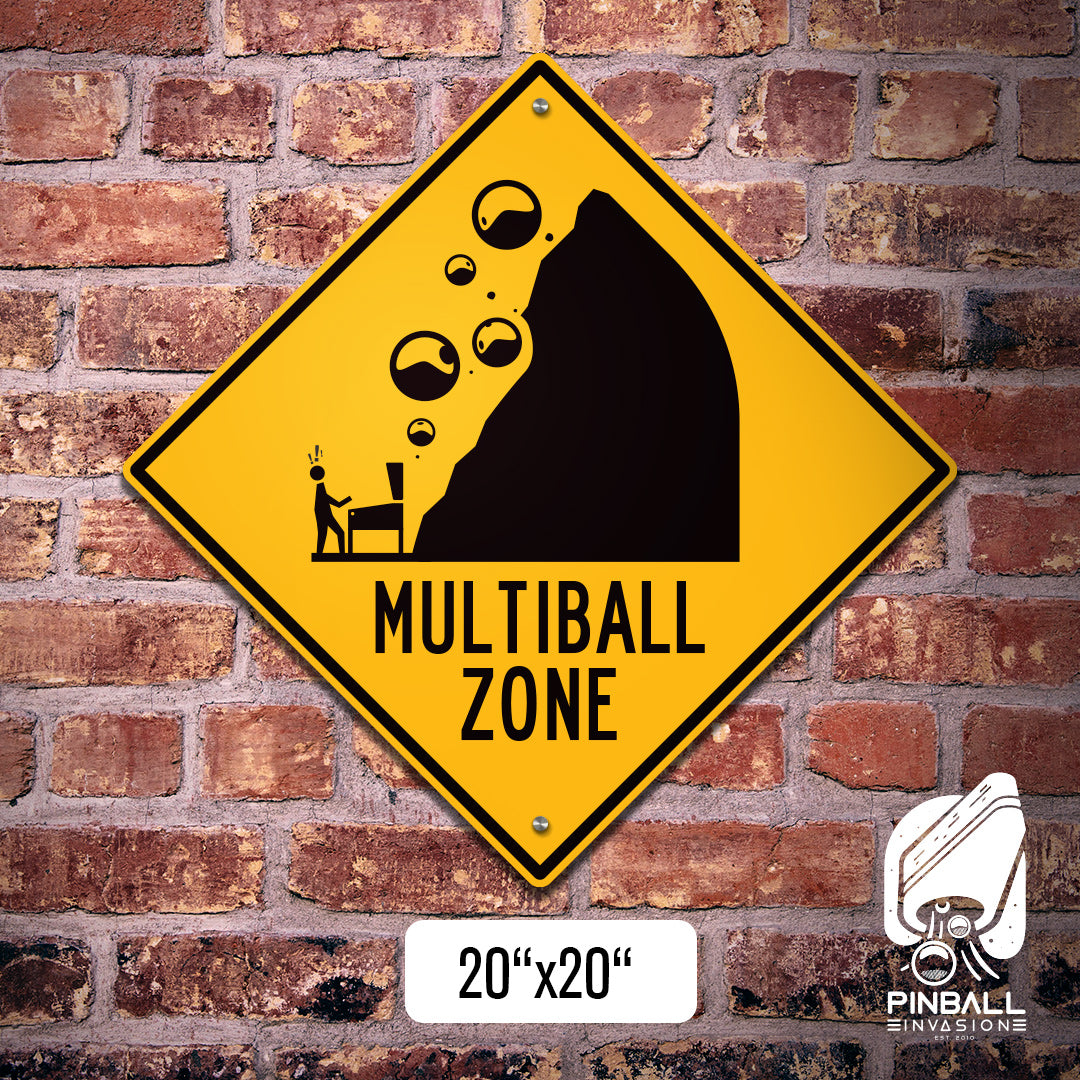Multiball Zone Street Sign | Pinball Invasion