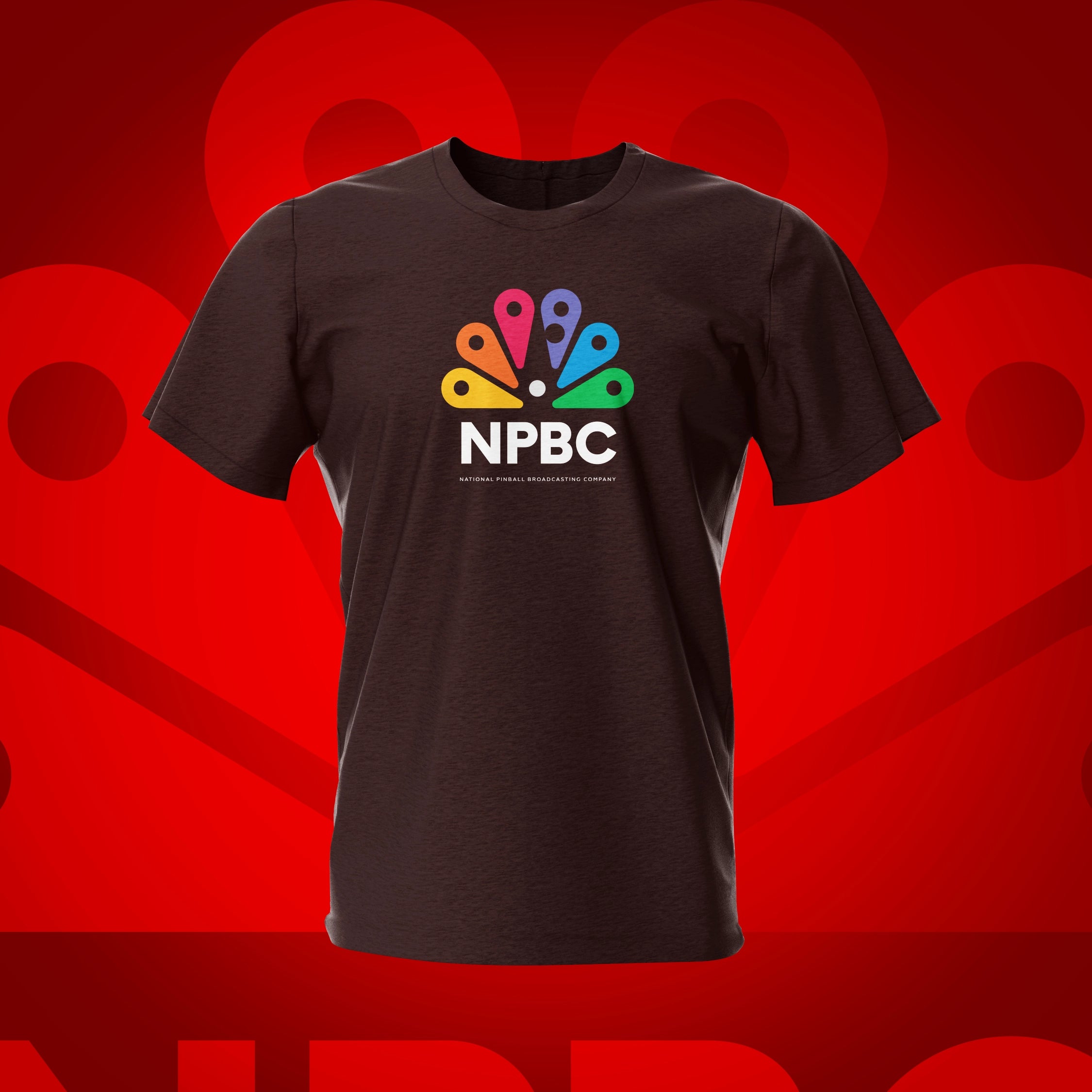 NPBC Dark Chocolate Pinball T-Shirt | Pinball Invasion