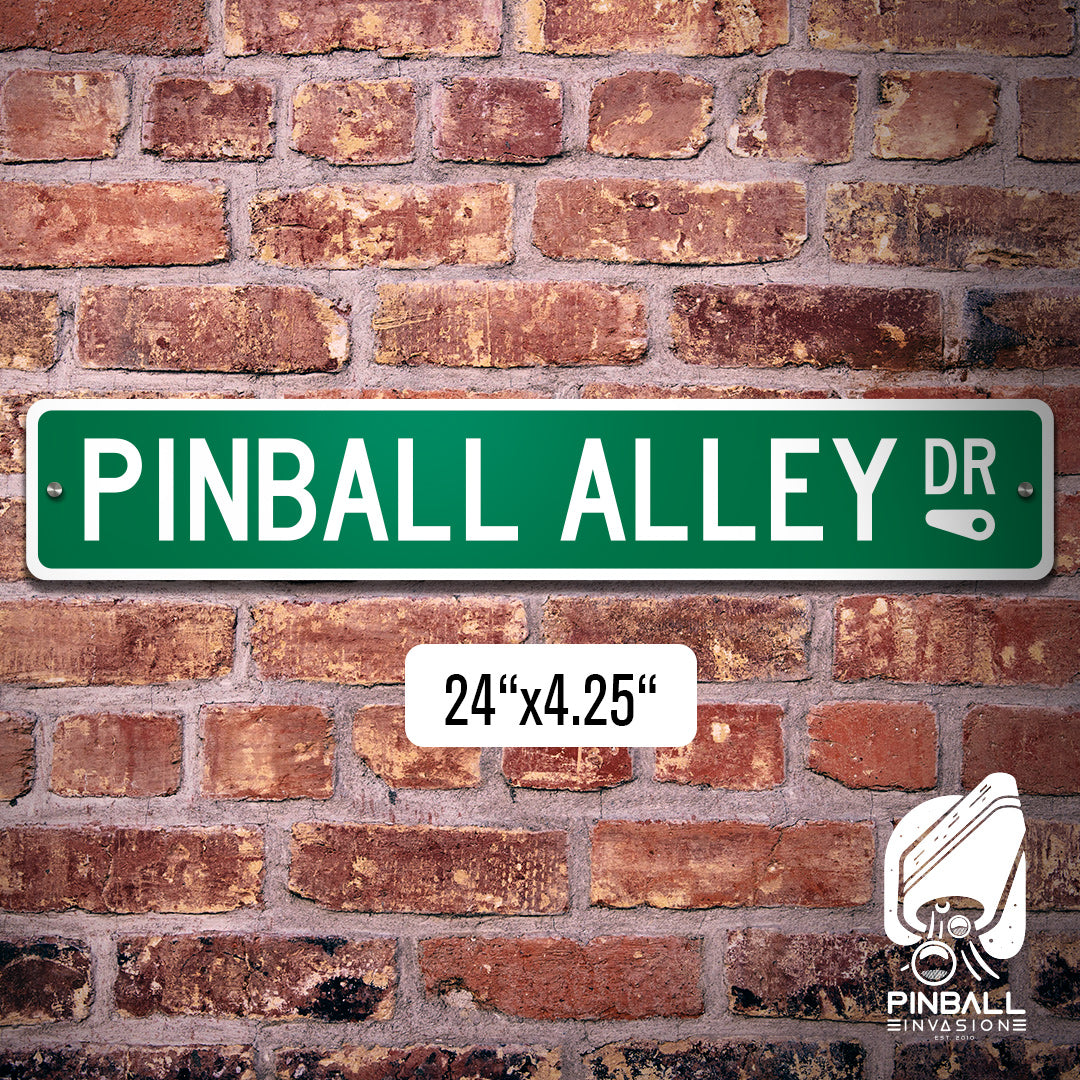 Pinball Alley Street Sign | Pinball Invasion