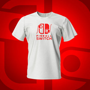 Pinball Switch White Pinball T-Shirt Pinball Invasion