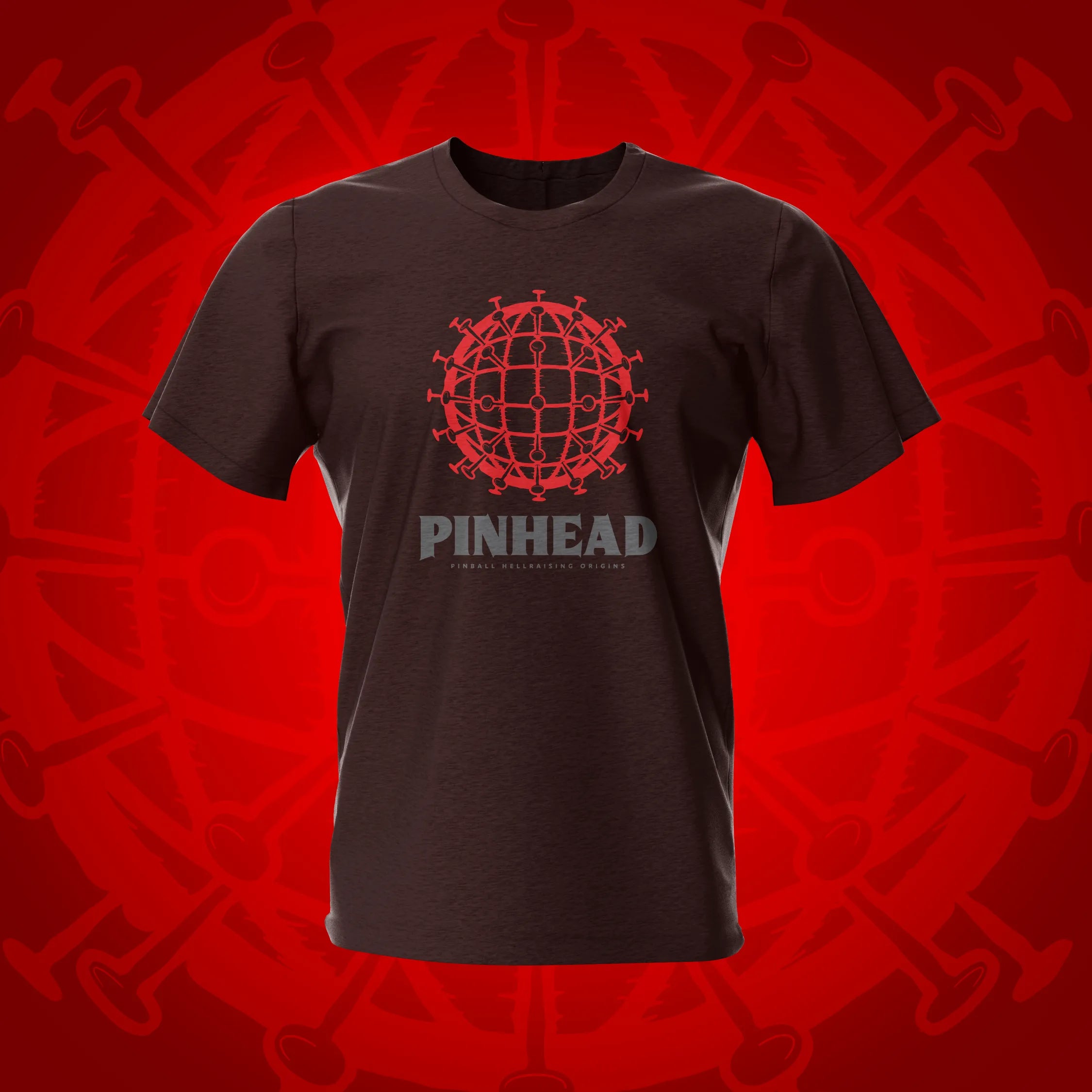 Pinhead Dark Chocolate Pinball T-Shirt | Pinball Invasion