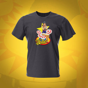 Pinup Bumper Belle Tweed Pinball T-Shirt | Pinball Invasion