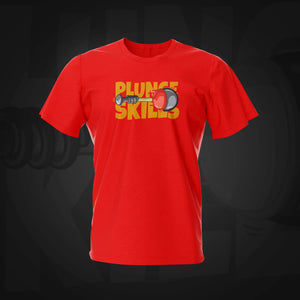 Plungers Skills Red Pinball T-Shirt  | Pinball Invasion
