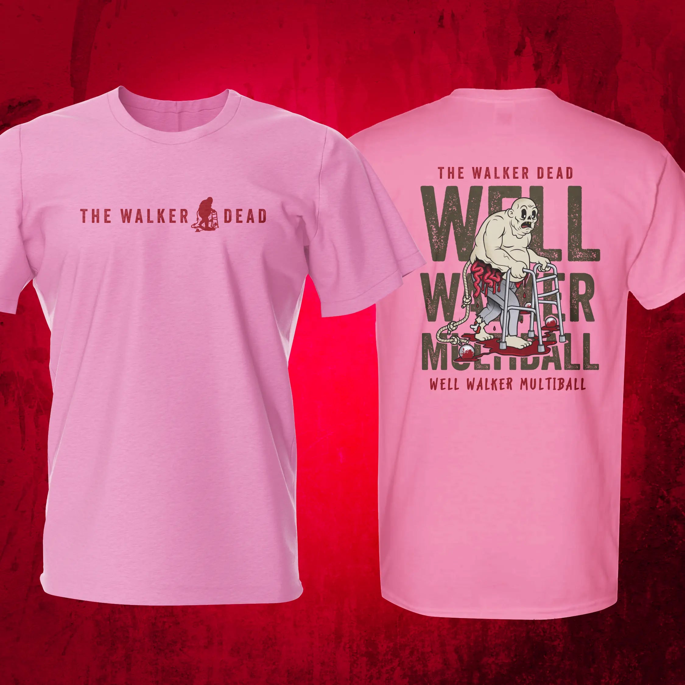 Well Walker Pink Pinball T-Shirt | Pinball Invasion