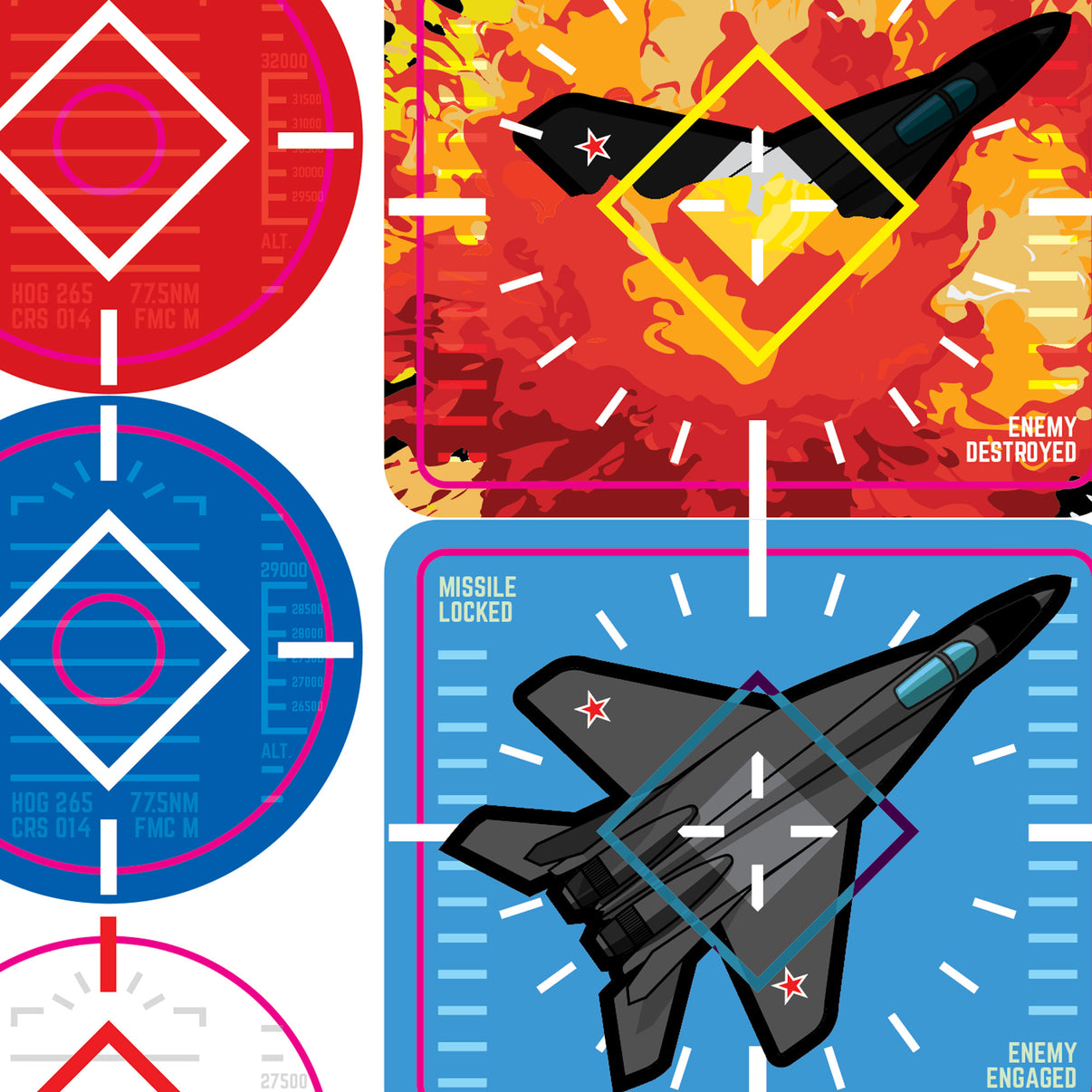 F14 Tomcat Decal Kit Pinball Invasion