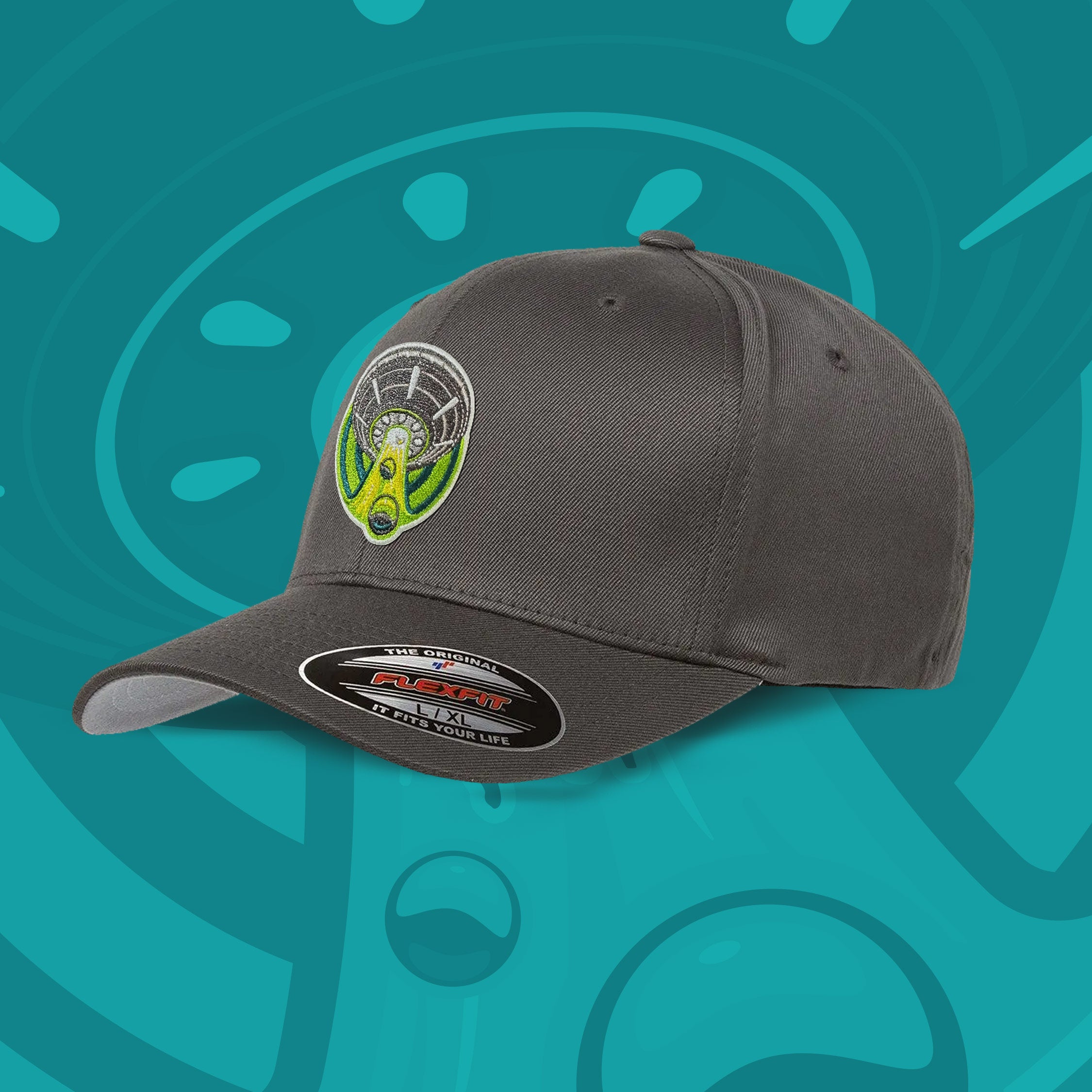 Alien abduction dark gray pinball hat | Pinball Invasion