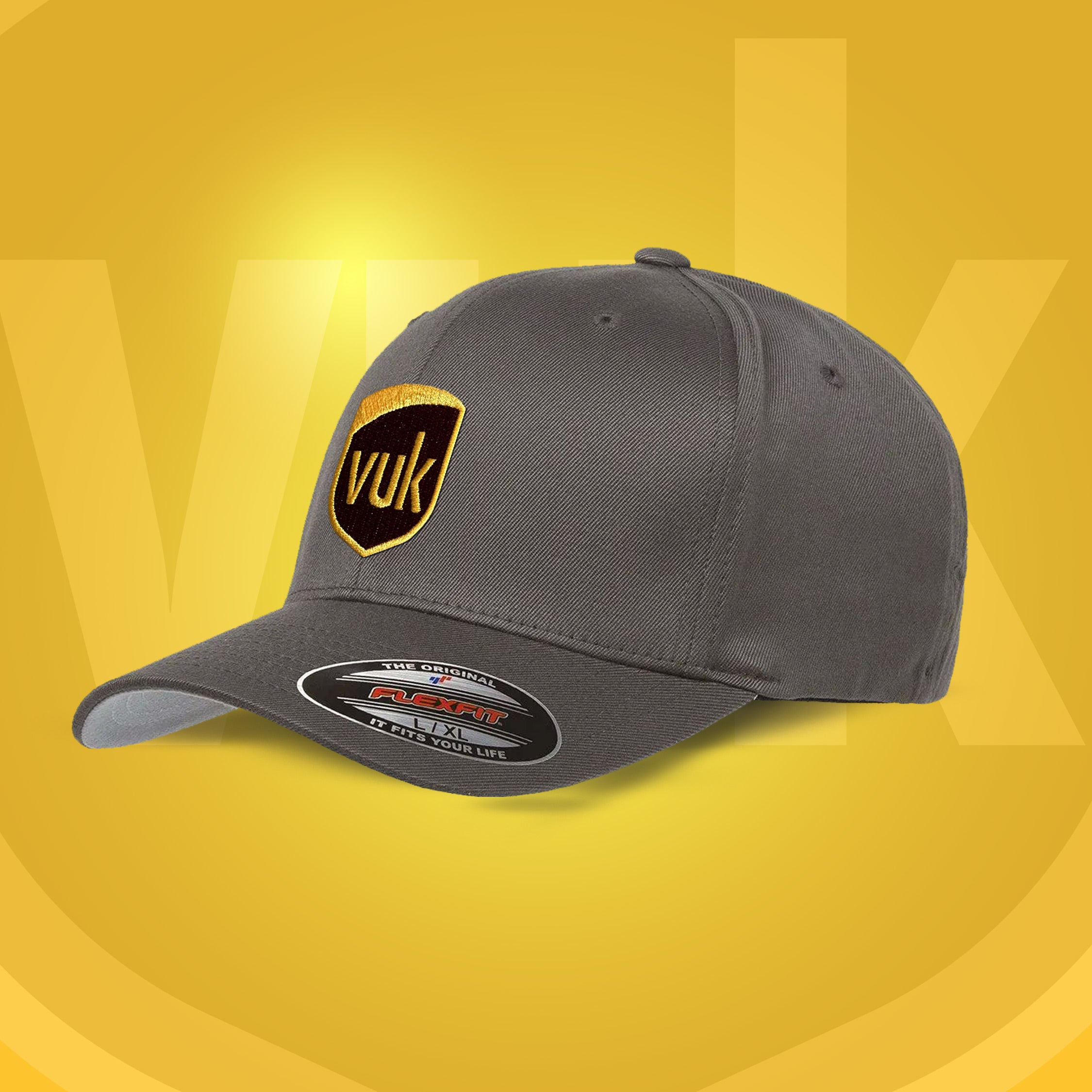 Dark Grey VUK Fitted Pinball Hat | Pinball Invasion